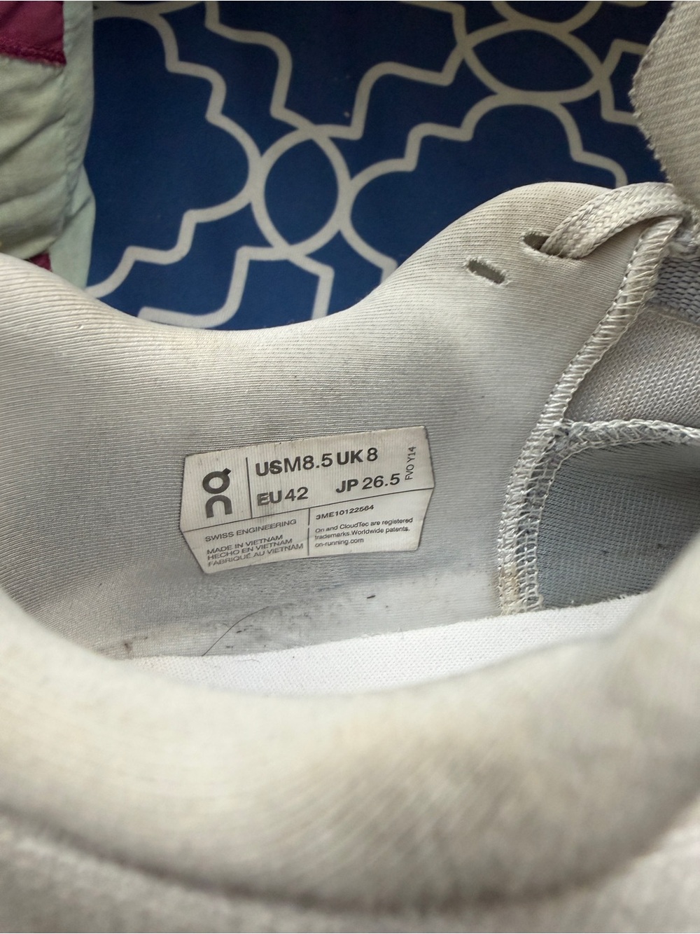 On Running Women’s Athletic Shoes in Light Beige and Gray - Picture 10 of 10
